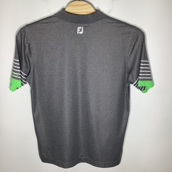 FootJoy FJ Mens Athletic Fit Short Sleeve Golf Polo Gray Size XL - Picture 3 of 7